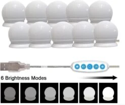 Jumalu Hollywood Spiegellampen – Spiegelverlichting Met 10 LED Lampen – Dimbare Make Up Spiegel Lamp – 4 Meter Kabel 13 Jumalu Hollywood Spiegellampen – Spiegelverlichting Met 10 LED Lampen – Dimbare Make Up Spiegel Lamp – 4 Meter Kabel -Cosmetische Kortingen Winkel 1200x1005 10