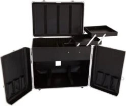 Pedicure Koffer / Trolley - Professional Pedicure Cas- Zilver Streepmotief -Cosmetische Kortingen Winkel 1200x1009 6