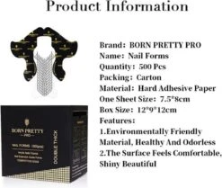 Born Pretty - Nagelsjablonen - 500 Stuks - Nagel Sjablonen - Nagel Stickers - Nail Forms - Nagel Sjablonen Verlenging - Nagelvormen - Nagel Sjablonen Stiletto - Nail Sjablonen - Nail Sjablonen Form - Nail Sjablonen Vorm - Nagelverlenging -Cosmetische Kortingen Winkel 1200x1015 2