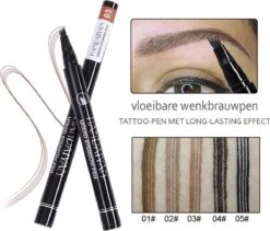 Wenkbrauw Microblade Pen - Tattoo - BRUIN 03 - Watervaste Microblading Wenkbrauwpen - Eyebrow Tattoo Pen - Make Up - 4 Punts Pen 15 Wenkbrauw Microblade Pen - Tattoo - BRUIN 03 - Watervaste Microblading Wenkbrauwpen - Eyebrow Tattoo Pen - Make Up - 4 Punts Pen -Cosmetische Kortingen Winkel 1200x1026 6