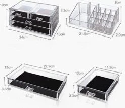 Merkloos Make-up Organizer - Tweedelig - Cosmetica Opbergdoos -Cosmetische Kortingen Winkel 1200x1036 8