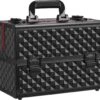 Make-upkoffer, Kapperskoffer, Cosmeticakoffer, Lege Nagelkoffer, Multikoffer, Afsluitbaar Voor Nageldesign/massageolie/fotoapparatuur, 34,7 X 22,2 X 25 Cm , Volledig Zwart HM-YAHEE-411233 -Cosmetische Kortingen Winkel 1200x1038 6
