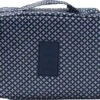 Fako Fashion® - Make Up Tasje Rechthoek - Cosmetica Organizer - Toilettas - 21x16x8cm - Ster Navy/Groen -Cosmetische Kortingen Winkel 1200x1043 5