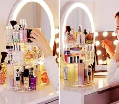 JZK Clear Acryl Home Beauty-organizer 360°, Draaibaare Cosmeticabox Voor Dresser, Slaapkamer, Badkamer, Voor Lippenstift, Kwastjes, Nagellak, Crèmes 7 JZK Clear Acryl Home Beauty-organizer 360°, Draaibaare Cosmeticabox Voor Dresser, Slaapkamer, Badkamer, Voor Lippenstift, Kwastjes, Nagellak, Crèmes -Cosmetische Kortingen Winkel 1200x1048 6