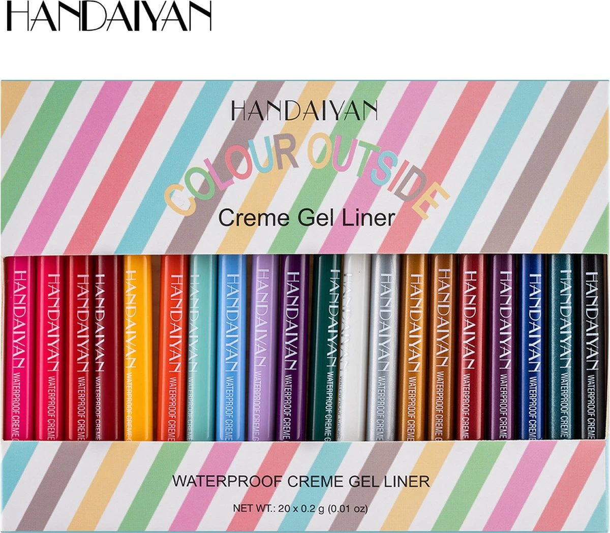 HANDAIYAN Sneldrogend Waterdicht En Niet Gemakkelijk Uit Te Vegen Kleur Eyeliner 20 Kleuren 7 HANDAIYAN Sneldrogend Waterdicht En Niet Gemakkelijk Uit Te Vegen Kleur Eyeliner 20 Kleuren - Afbeelding 5