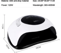 Nageldroger 120 Watt LED UV Inclusief Manicure- Pedicure Set - Professioneel - Nagel Lamp LED - Professionele Nageldroger - Ledlamp - Gel Nagellak - Gelpolish - Gel Nagels - Builder Gel - Acryl -Cosmetische Kortingen Winkel 1200x1052 8