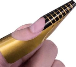 Merkloos Nagel Sjablonen - Nail Forms - Acryl Sjabloon - Nail Art - Beauty & Make-up - French Manicure - Goud | 25 Stuks -Cosmetische Kortingen Winkel 1200x1053 6