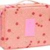 Fako Fashion® - Make Up Tasje Rechthoek - Cosmetica Organizer - Toilettas - 21x16x8cm - Kersen Roze -Cosmetische Kortingen Winkel 1200x1053 8