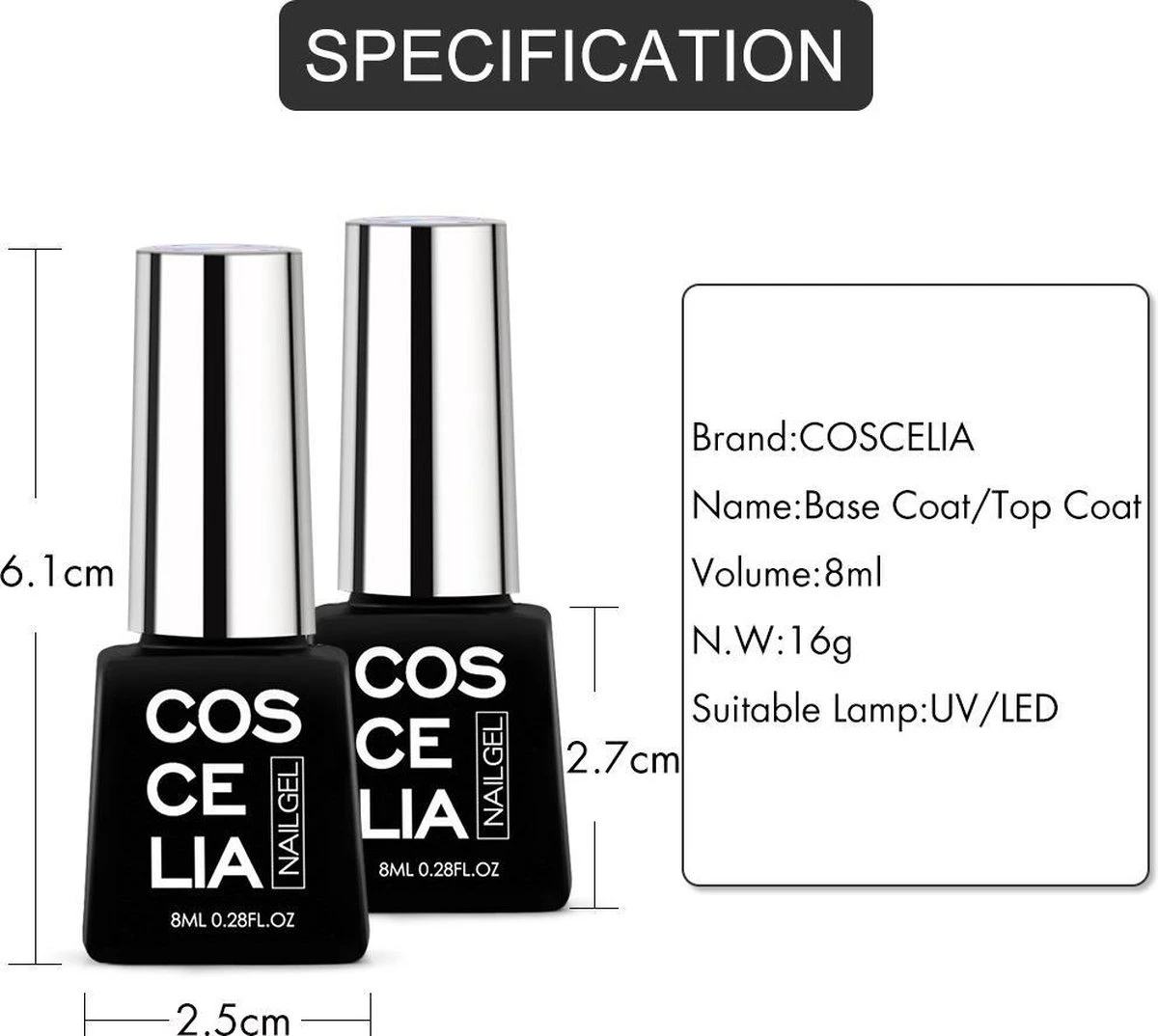 Royala Gellak D4 Starterspakket + Inclusief UV Lamp + Met 10 Verschillende Gellak Kleuren - Gellak Lamp – Gellac Set - Alle Benodigdheden In Eén - Uitgebreid 62-Delig Pakket 12 Royala Gellak D4 Starterspakket + Inclusief UV Lamp + Met 10 Verschillende Gellak Kleuren - Gellak Lamp – Gellac Set - Alle Benodigdheden In Eén - Uitgebreid 62-Delig Pakket - Afbeelding 10