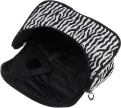 Merkloos Make-up Tasje Met Spiegel - Zebra -Cosmetische Kortingen Winkel 1200x1079 7
