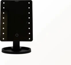 Draaibare Make-up Spiegel Met 16 Ingebouwde LED Lampjes - Zwart - Verlichting - Cosmetica - Draaibaar - Spiegel - LED - Make-up - Make-up Spiegel -Cosmetische Kortingen Winkel 1200x1086 25