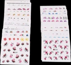 Pakket Van 50 Vellen Met Water Transfer Stickers / Decals - Sparkolia Nagel Styling - Nail Art Velletjes - Nagelstickers -Cosmetische Kortingen Winkel 1200x1095 11