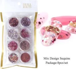 Glitter Poeder Nail Art Set - 8 Stuks - Rosé / Zilver / Roze / Glinster - Nagel Decoratie Strass 8 Glitter Poeder Nail Art Set - 8 Stuks - Rosé / Zilver / Roze / Glinster - Nagel Decoratie Strass -Cosmetische Kortingen Winkel 1200x1098 7