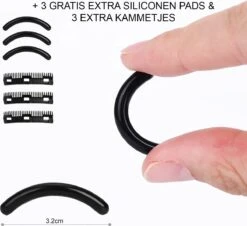 INTER-ESQUE® Wimperkruller - Eyelash Curler + 3x Gratis Extra Siliconen Pad & 3x Extra Kam - Zilver 14 INTER-ESQUE® Wimperkruller - Eyelash Curler + 3x Gratis Extra Siliconen Pad & 3x Extra Kam - Zilver -Cosmetische Kortingen Winkel 1200x1099 5