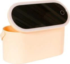 Peach Beauty Luxe Reis Beautycase - LED Spiegel - Peach Oranje -Cosmetische Kortingen Winkel 1200x1104 14