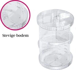LuZana Make-Up Organizer - Beauty Organizer Voor Make Up - 360° Roterend - Opbergbox - Opbergdoos Cosmetica - Sieradendoos - Nagellak - Lippenstift - Transparant - Cadeautje Voor Vrouw -Cosmetische Kortingen Winkel 1200x1106 11