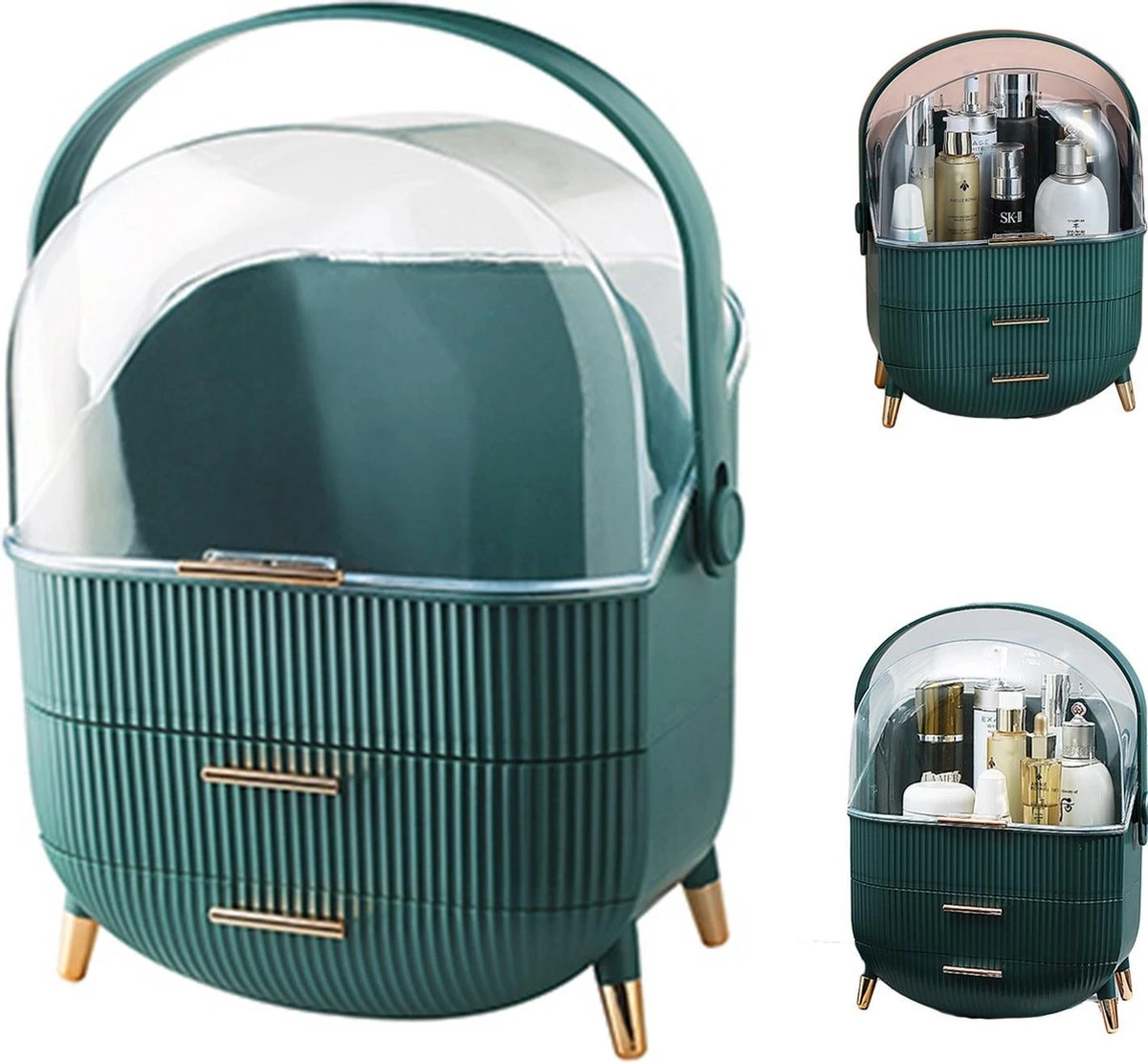 PIXMY® - Make Up Organizer – Ladekastje – Sieraden Houder - Groen 3 PIXMY® - Make Up Organizer – Ladekastje – Sieraden Houder - Groen