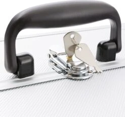 AREBOS Cosmetica Koffer - Beauty Case - Cosmetica Trolley - 15 L - Zilber -Cosmetische Kortingen Winkel 1200x1116 15