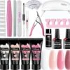 Merkloos Mtssii - POLYGEL Kit - 4 Kleuren Polygel 30ML - Roze En Wit - Starterkit - Manicure Set- Gellak - UV Lamp - Polygel Nagels Starterspakket - Nepnagels - -Cosmetische Kortingen Winkel 1200x1116 7