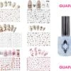 GUAPÀ - Nail Art 3D Nagel Stickers Set Met Een Top Coat Voor Goede Hechting - Nagel Decoratie & Versiering Folie - 6 Sticker Vellen Met Top Coat