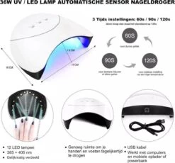 Royala D11 Gellak Starters Pakket + Inclusief UV LED Lamp + 10 Verschillende Gellak Kleuren - Gellak Lamp – Gellac Set - Alle Benodigdheden In Eén - Uitgebreid 62-Delig Pakket- Gel Polish Set - Gellak Set - UV LED Lamp 37 Royala D11 Gellak Starters Pakket + Inclusief UV LED Lamp + 10 Verschillende Gellak Kleuren - Gellak Lamp – Gellac Set - Alle Benodigdheden In Eén - Uitgebreid 62-Delig Pakket- Gel Polish Set - Gellak Set - UV LED Lamp -Cosmetische Kortingen Winkel 1200x1117 7