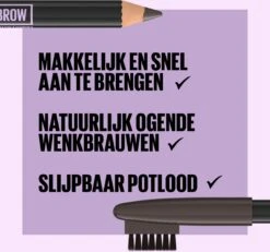 Maybelline New York - Express Brow Shaping Pencil - 05 Deep Brown - Bruin Wenkbrauwpotlood En Borstel 15 Maybelline New York - Express Brow Shaping Pencil - 05 Deep Brown - Bruin Wenkbrauwpotlood En Borstel -Cosmetische Kortingen Winkel 1200x1121 3