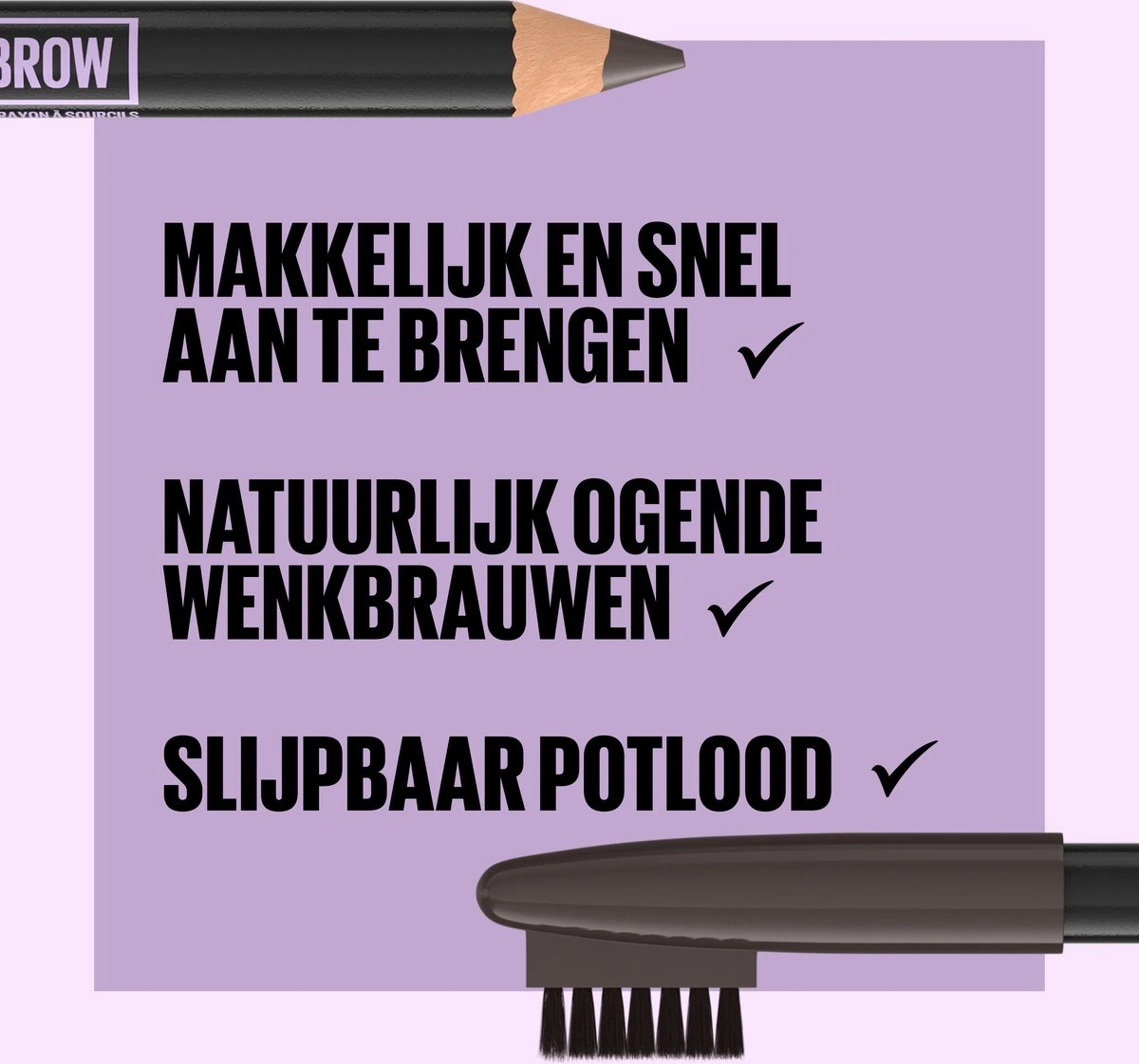 Maybelline New York - Express Brow Shaping Pencil - 05 Deep Brown - Bruin Wenkbrauwpotlood En Borstel 9 Maybelline New York - Express Brow Shaping Pencil - 05 Deep Brown - Bruin Wenkbrauwpotlood En Borstel - Afbeelding 7