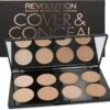 Makeup Revolution Cover & Conceal Cream Palette - Light 1 Makeup Revolution Cover & Conceal Cream Palette - Light -Cosmetische Kortingen Winkel 1200x1122