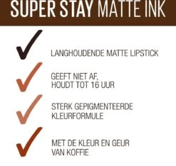 Maybelline SuperStay Matte Ink Lipstick - 260 Hazelnut Hypnotizer - Nude Lippenstift - 5 Ml -Cosmetische Kortingen Winkel 1200x1135 4