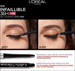 L’Oréal Paris Infaillible 36H Grip Gel Automatic Eyeliner - Taupe Grey -Cosmetische Kortingen Winkel 1200x1139 1