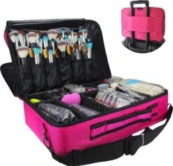 Cosmetica Koffer - Make-up Koffer Met Verstelbare Vakken - Visagie En Nagelstyliste Beauty Koffer - 40x30x14CM - Roze 17 Cosmetica Koffer - Make-up Koffer Met Verstelbare Vakken - Visagie En Nagelstyliste Beauty Koffer - 40x30x14CM - Roze -Cosmetische Kortingen Winkel 1200x1146 17