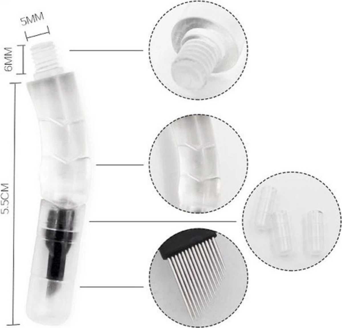 Microblading Pen Met Led Verlichting – Microblading Pen – Microblade Houder Met LED Lamp - Wenkbrauw Microblading Pen - Eyebrow Tattoo Pen - 3D- Hoge Kwaliteit – Herbruikbaar. 10 Microblading Pen Met Led Verlichting – Microblading Pen – Microblade Houder Met LED Lamp - Wenkbrauw Microblading Pen - Eyebrow Tattoo Pen - 3D- Hoge Kwaliteit – Herbruikbaar. - Afbeelding 8