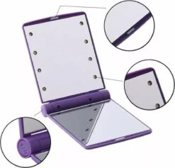 Compacte Make-up Spiegel- LED Mirror- Inklapbaar Met Verlichting- Draagbare Mini Make-up Spiegel -Cosmetische Kortingen Winkel 1200x1151 14