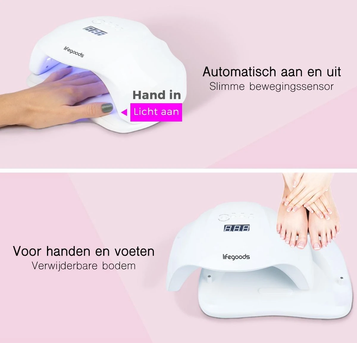 LifeGoods Nageldroger - Voor Gelnagels - 36 LED's - 54W 6 LifeGoods Nageldroger - Voor Gelnagels - 36 LED's - 54W - Afbeelding 4