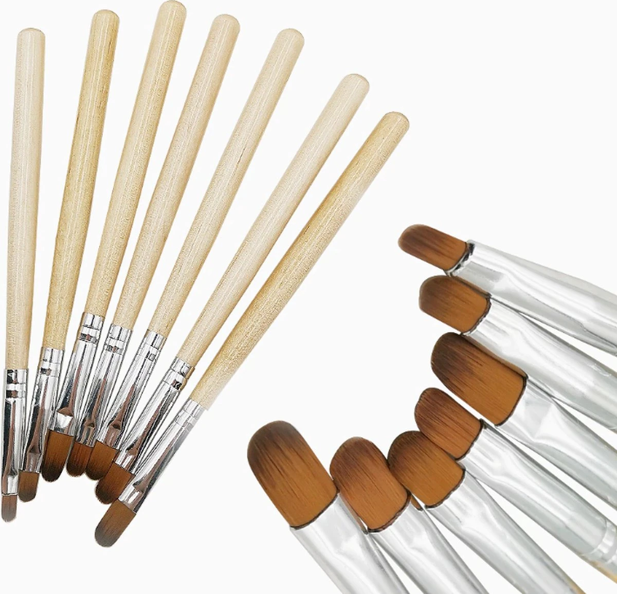 Kunstnagel Penselen Set - Acryl - Gel - Polygel - Gellak - Hoge Kwaliteit - 7 Maten - Kwast - Nepnagels - Gratis Verzenden 4 Kunstnagel Penselen Set - Acryl - Gel - Polygel - Gellak - Hoge Kwaliteit - 7 Maten - Kwast - Nepnagels - Gratis Verzenden - Afbeelding 2