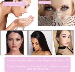 Hoge Korting - VERLUXX© - 'Quality Over Quantity' - 3D Magnetische Wimpers Incl. 1+1 GRATIS Geïoniseerde Waterproof Eyeliner & Pincet, Fake Lashes, Nepwimpers, Magnetic Lashes, Herbruikbare Realistic Wimpers -Cosmetische Kortingen Winkel 1200x1156 4
