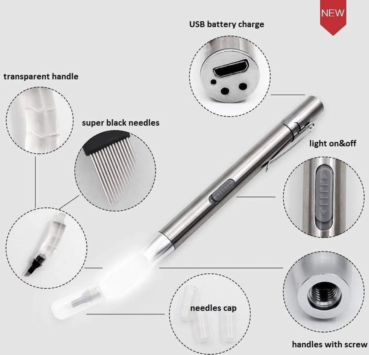 Microblading Pen Met Led Verlichting – Microblading Pen – Microblade Houder Met LED Lamp - Wenkbrauw Microblading Pen - Eyebrow Tattoo Pen - 3D- Hoge Kwaliteit – Herbruikbaar. 6 Microblading Pen Met Led Verlichting – Microblading Pen – Microblade Houder Met LED Lamp - Wenkbrauw Microblading Pen - Eyebrow Tattoo Pen - 3D- Hoge Kwaliteit – Herbruikbaar. - Afbeelding 4