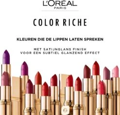 L’Oréal Paris Lippenstift Color Riche Satin - 112 Paris Paris Roze -Cosmetische Kortingen Winkel 1200x1158 25