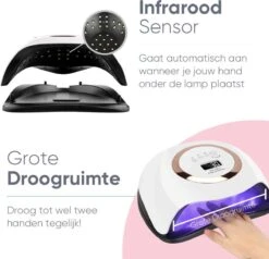 De Sera UV Lamp Gelnagels 168W - LED Lamp Nagels - Gellak Lamp - Nageldroger Met 2.5 Meter Lang Snoer - Wit -Cosmetische Kortingen Winkel 1200x1158 31