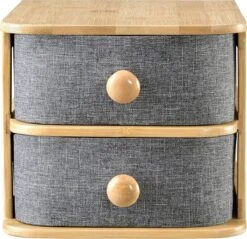 Bureau Organizer Arsivik Met 2 Lades Bamboe 15,5x18x23 Cm -Cosmetische Kortingen Winkel 1200x1161 18