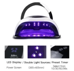 Nageldroger 120 Watt LED UV Inclusief Manicure- Pedicure Set - Professioneel - Nagel Lamp LED - Professionele Nageldroger - Ledlamp - Gel Nagellak - Gelpolish - Gel Nagels - Builder Gel - Acryl -Cosmetische Kortingen Winkel 1200x1165 37