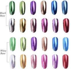 GUAPÀ - Holografische Glitter Poeder - Zilver - Nail Art & Nagel Decoratie Chrome Nails - 1 Stuk -Cosmetische Kortingen Winkel 1200x1168 7