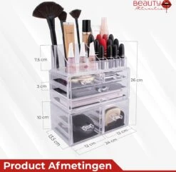 Beauty Attraction Make Up Organizer – Opbergdoos – Nagellak – Organizer 22 X 2,12 X 5,8 CM – 24 X 15 X 11 CM – Transparant 18 Beauty Attraction Make Up Organizer – Opbergdoos – Nagellak – Organizer 22 X 2,12 X 5,8 CM – 24 X 15 X 11 CM – Transparant -Cosmetische Kortingen Winkel 1200x1169 13