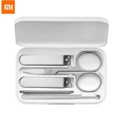 Xiaomi Professionele Nagel Set - Roestvrij Versterkt Staal - 5-delig - Compacte Opbergdoos - Handverzorging - Voetverzorging - Nagelknippers - Nagelschaar - Nagelvijl - Oorsmeer Verwijderaar - Travel Kit