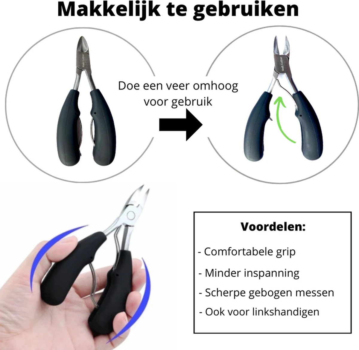 Professionele Kalknagel Schaar - Ingegroeide Teennagel - Nageltang Groot -Nagelschaar Voor Harde Nagels 11 Professionele Kalknagel Schaar - Ingegroeide Teennagel - Nageltang Groot -Nagelschaar Voor Harde Nagels - Afbeelding 9
