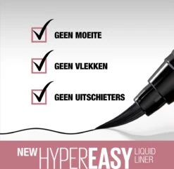 Maybelline Hyper Easy Liner Liquid Eyeliner - 800 Knockout Black 22 Maybelline Hyper Easy Liner Liquid Eyeliner - 800 Knockout Black -Cosmetische Kortingen Winkel 1200x1170 25