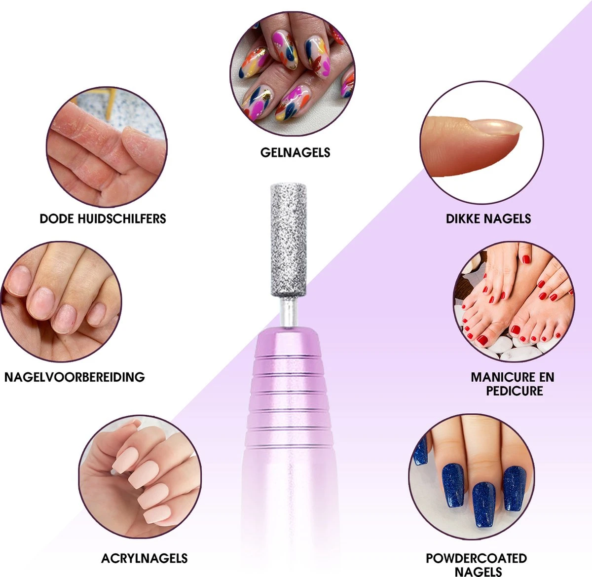 Merkloos La Liva Elektrische Nagelvijl - Nagelfrees - Inclusief Extra Schuurrolletjes Keramisch Bitje En Nagelborstel - Manicure Set - Gellak 8 Merkloos La Liva Elektrische Nagelvijl - Nagelfrees - Inclusief Extra Schuurrolletjes Keramisch Bitje En Nagelborstel - Manicure Set - Gellak - Afbeelding 6