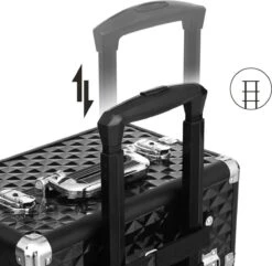 Merkloos Trolley, Make-up Koffer, Cosmetische Koffer, Voor Nageldesign, Make-up Organizer, Koffer Met Draagtas, Zwart JHZ04B 11 Merkloos Trolley, Make-up Koffer, Cosmetische Koffer, Voor Nageldesign, Make-up Organizer, Koffer Met Draagtas, Zwart JHZ04B -Cosmetische Kortingen Winkel 1200x1170 55