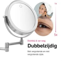 MH Products - Make Up Spiegel - Rond - Wanspiegel - Spiegellamp - 5x Vergroting - 17,5 Cm CM 12 MH Products - Make Up Spiegel - Rond - Wanspiegel - Spiegellamp - 5x Vergroting - 17,5 Cm CM -Cosmetische Kortingen Winkel 1200x1171 17