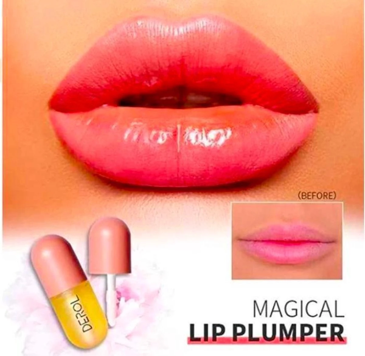 Natuurlijke Lip Plumper | Plumping | Vollere Lippen In 2 Min | Lip Vergroter| Lip Maximizer | Gember Extract & Vitamine E 3 Natuurlijke Lip Plumper | Plumping | Vollere Lippen In 2 Min | Lip Vergroter| Lip Maximizer | Gember Extract & Vitamine E